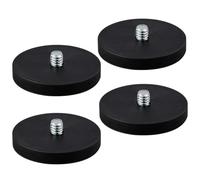 MUTUACTOR Neodymium Magnets Heavy Duty,1/4"-20 Round Magnet with Threaded Stud,2Pack Strong Rare Earth Magnets for Mounting LED Lighting Camera Tools and Other Equipments