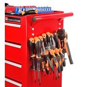 MUTUACTOR Screwdriver Organiser Rack Heavy Duty, Magnetic Mount Screwdriver Holder Plier Organiser,Magnetic Tool Holder Storage Holder for Various Screwdrivers Pliers Shears Tool Chest Cart Workbench