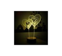 (Mutual Affinity) 3D Visual LED Small Table Night Light For Holiday Valentine's Day