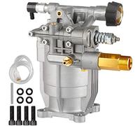 MUTURQ Horizontal Pressure Washer Pump 3/4" Shaft 2800-3000 PSI 2.3GPM Brass Connector Replacement Power Washer Pump fit K2400HH 308653057 309515003 308418007 and Most Pressure Washer