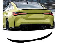 MUTUSAISI Car Rear Boot Spoiler Lip Wing Fit For BMW 4 Series G22 Coupe 2020-2025 420d/ 420i/ 430d/ 430i/ 440i/ M Sport/ M440d/ MHT M Style Painted Gloss Black Accessories