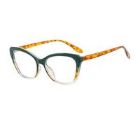 MUTYNE Cat Eye Computer Eyeglasses Women Blue Light Blocking Glasses Frames Vintage Decoration Fake Eyewear,Green Tea,One size