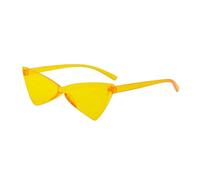 MUTYNE Cat Eye Conjoined Triangle Sunglasses Women Mirror Bow-Knot Sunglasses Candy Glasses,orange,One size