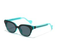 MUTYNE Cat Eye Fashion Women Sunglasses Shades Uv400 Men Trending Rivets Punk Sun Glasses(Black green gray)