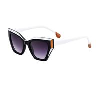 MUTYNE Cat Eye Sunglasses For Women, Retro Design, Double Beam Uv400 Protection(C2)