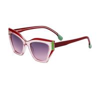 MUTYNE Cat Eye Sunglasses For Women, Retro Design, Double Beam Uv400 Protection(C3)