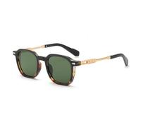 MUTYNE Classic Black Square Sunglasses for Men Women Modern Style Sun Glasses Lightweight Eyewear with Metal Temple Accent