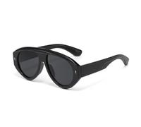 MUTYNE Classic Oval Sunglasses for Women Men UV Protection Lightweight Frame Fashion Retro Eyewear Metal Hinges for Drivin