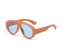 MUTYNE Classic Oval Sunglasses for Women Men UV Protection Lightweight Frame Fashion Retro Eyewear Metal Hinges for Drivin