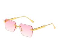 MUTYNE Classic Square Metal Sunglasses for Men Women Retro Rectangular UV400 Protection Trendy Stylish Fashion Eyewear for
