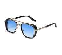 MUTYNE Classic Square Metal Sunglasses for Men Women Retro Rectangular UV400 Protection Trendy Stylish Fashion Eyewear for