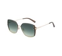 MUTYNE Cut Edge Sunglasses For Women, Metal Temples Design, Double Beam Retro Simple Sun Protection Uv400(C7)
