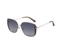 MUTYNE Cut Edge Sunglasses For Women, Metal Temples Design, Double Beam Retro Simple Sun Protection Uv400(C5)