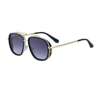 MUTYNE Double Beam Sunglasses For Women Men, Metal Temples, Vintage Uv400 Protection(C2)
