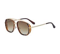 MUTYNE Double Beam Sunglasses For Women Men, Metal Temples, Vintage Uv400 Protection(C3)