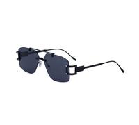 MUTYNE Double Beam Sunglasses For Women Men, Rimless Design, Metal Temples, Retro Uv400 Protection(C4)