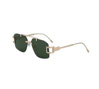 MUTYNE Double Beam Sunglasses For Women Men, Rimless Design, Metal Temples, Retro Uv400 Protection(C7)