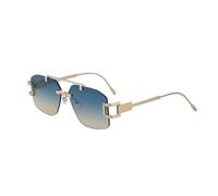 MUTYNE Double Beam Sunglasses For Women Men, Rimless Design, Metal Temples, Retro Uv400 Protection(C8)