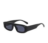 MUTYNE Double Color Square Sunglasses for Women Personalized Retro Uv Resistant Sun Glasses Thick Edge Shades(Black)