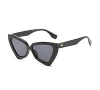 MUTYNE Fashion Cat eye Sunglasses Women Luxury Trend Yellow Color Gray Sexy Glases Men Vintage Party Beach outdoor Shade,1,One size