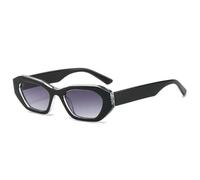 MUTYNE Fashion Irregular Cat Eye Sunglasses Women Shades Uv400 Retro Men Trending Punk Gradient(Black gray gradient)