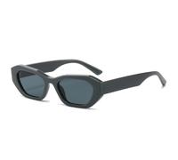 MUTYNE Fashion Irregular Cat Eye Sunglasses Women Shades Uv400 Retro Men Trending Punk Gradient(Gray gray)