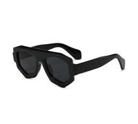 MUTYNE Fashion Irregular Square Women Sunglasses Shades Uv400 Retro Men(Black Grey)