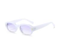 MUTYNE Fashion Rivets Men Square Gradient Sunglasses Shades Uv400 Retro Jelly Color Women Trending Oval(Jelly white purple)