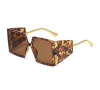 MUTYNE Fashion Vintage Metal Steampunk Sunglasses Women Square Shield Oversized Sun Glasses Men Stylish Luxury Shades,D2,One size