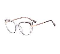 MUTYNE Fashion Women Cat Eye Frames Anti- Eyewear Uv400(Clear leopard)