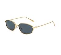 MUTYNE Geometric Oval Sunglasses for Men Women Gold Metal Frame UV400 Protection Retro Eyewear Sun Glasses,C3,One size