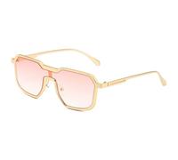 MUTYNE Geometric Oversized Sunglasses for Men Women Retro Square Irregular Frame Metal Sunglasses Dark Lens Fashion Eyewea