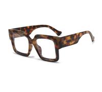 MUTYNE Glasses Frames Women Men Oversized Eyewear Transparent Frame Computer Spectacles,Leo