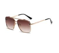 MUTYNE Gradient Sunglasses for Men Fashion Metal Big Frame Sun Glasses