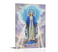 MUTYNE Immaculate Heart of Mary Pray for Us Art PosterCanvas Poster Decorative Painting Canvas Wall Posters And Art Picture Print Modern Family Bedroom Decor Posters 08x12inch(20x30cm)