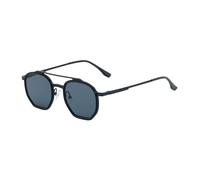 MUTYNE Irregular Sunglasses For Men, Metal Frame Design, Double Beam Retro Simple Sunscreen Uv400(C1)