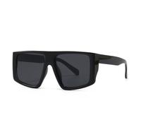 MUTYNE Large-frame sunglasses for women, featuring a one-piece flat-top retro style with UV400 protection.(C1)