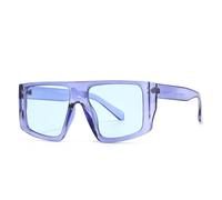 MUTYNE Large-frame sunglasses for women, featuring a one-piece flat-top retro style with UV400 protection.(C5)