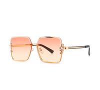 MUTYNE Large-frame sunglasses for women with pearl inlay, retro fashion trend, UV400 protection.(C4)