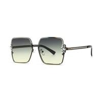 MUTYNE Large-frame sunglasses for women with pearl inlay, retro fashion trend, UV400 protection.(C5)