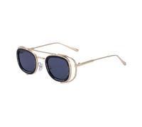 MUTYNE Oval Frame Sunglasses For Men, Metal Temples Design, Hollow Retro Driving Sun Protection Uv400(C2)