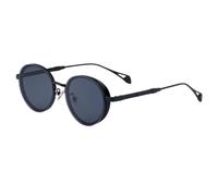 MUTYNE Oval Frame Sunglasses For Men, Metal Temples Design, Retro Side Wrap Small Frame Sun Protection Uv400(C1)