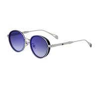 MUTYNE Oval Frame Sunglasses For Men, Metal Temples Design, Retro Side Wrap Small Frame Sun Protection Uv400(C4)