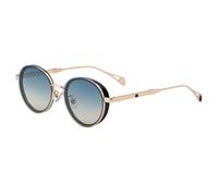 MUTYNE Oval Frame Sunglasses For Men, Metal Temples Design, Retro Side Wrap Small Frame Sun Protection Uv400(C7)