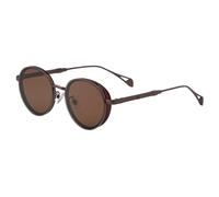 MUTYNE Oval Frame Sunglasses For Men, Metal Temples Design, Retro Side Wrap Small Frame Sun Protection Uv400(C5)