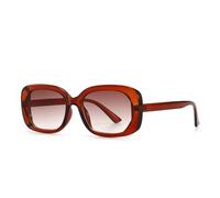 MUTYNE Oval frame sunglasses for women, retro double bridge, UV400 protection(C6)