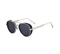 MUTYNE Oval Sunglasses For Men, Metal Temples, Retro Punk Uv400 Protection(C2)