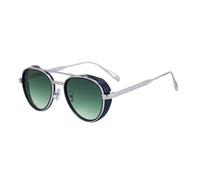 MUTYNE Oval Sunglasses For Men, Metal Temples, Retro Punk Uv400 Protection(C5)