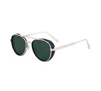 MUTYNE Oval Sunglasses For Men, Metal Temples, Retro Punk Uv400 Protection(C6)