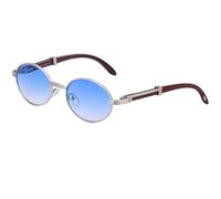 MUTYNE Oval Sunglasses For Women Men, Adjustable Temples, Retro Uv400 Protection(C2)